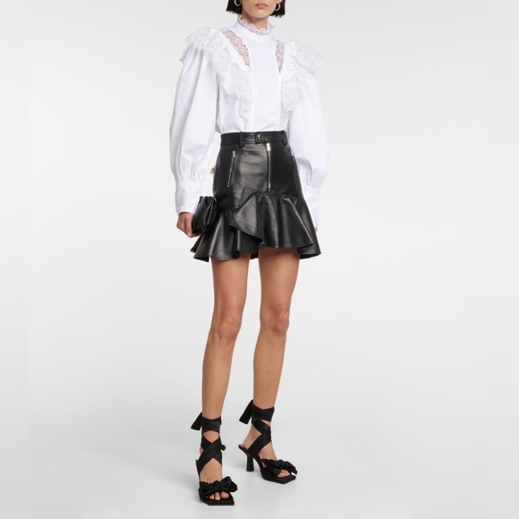 NIB Ganni Black Soft Bow Bow-Tie Heel Sandals - Picture 6 of 16